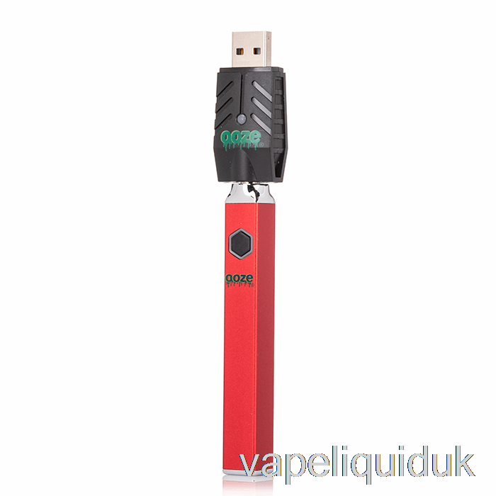 Ooze Quad Flex Temp 500mAh Battery Red Vape Liquid